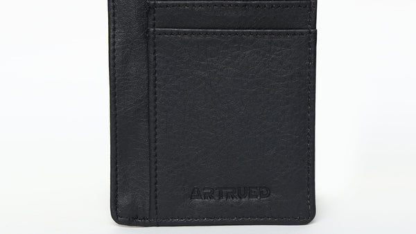 Vegan black card holder