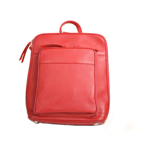 Leather backpack