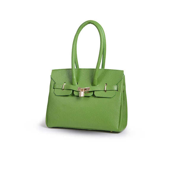 Green Structured Handbag
