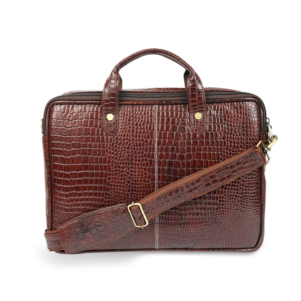 Crafted Confidence: Leather Laptop Bag for Men
