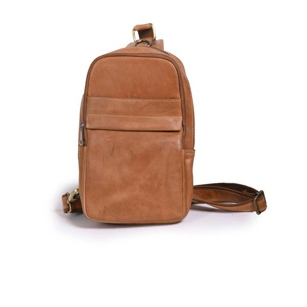 Crossbody leather Backpack AI ALSO